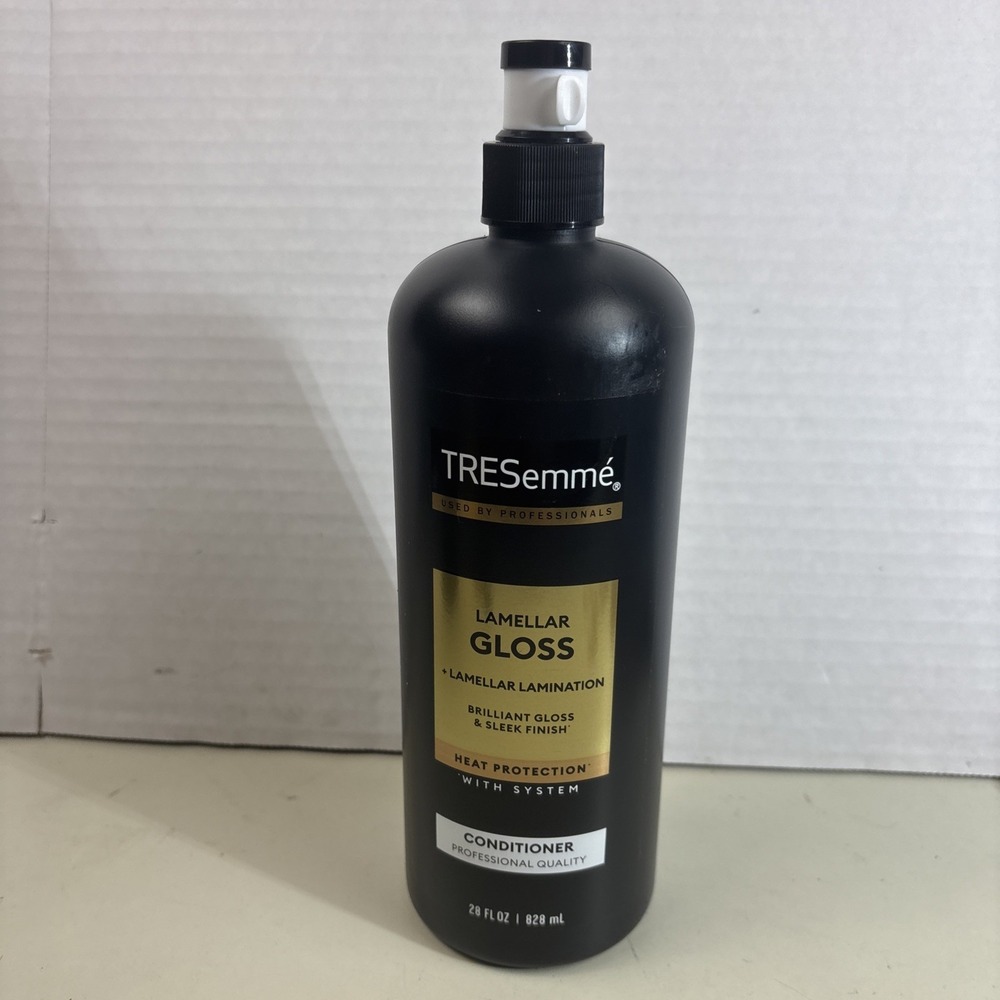 TRESemmé Lamellar Gloss Conditioner Unisex 28oz Black Heat Protection Shine